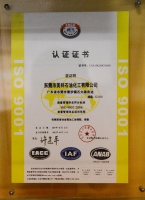ISO9001：2008认证证书